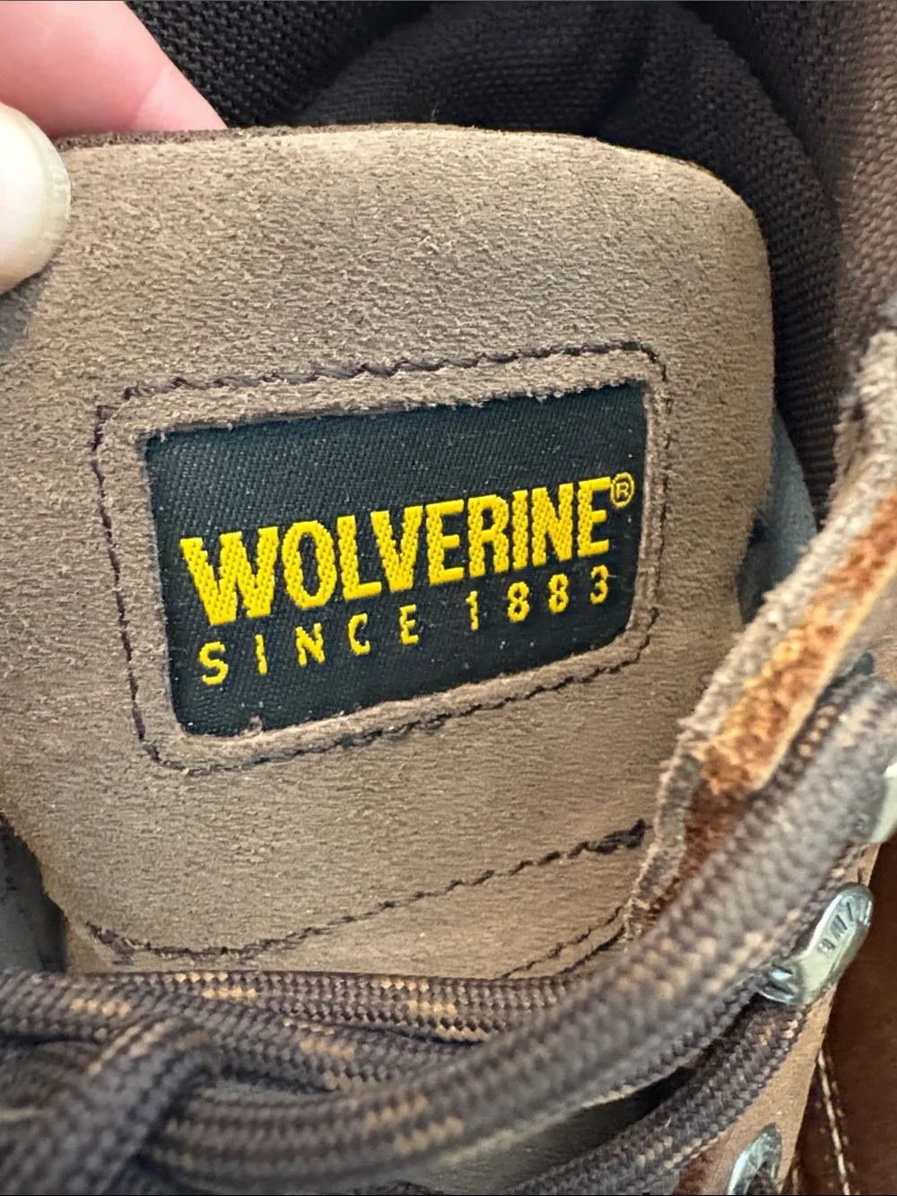 Wolverine Brown Leather Moc Toe Waterproof Work Boots